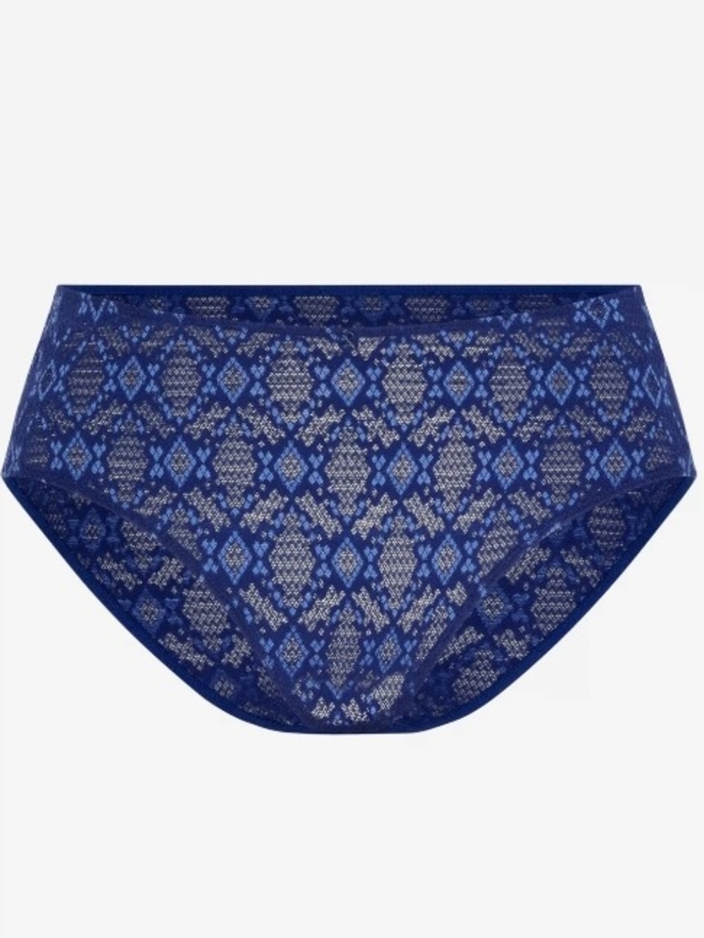 Savage X Fenty Navy Blue Lace Bikini Brief